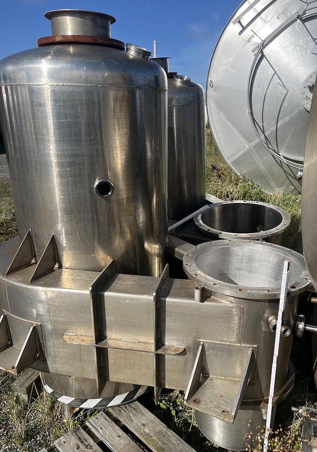 Used 2-step falling film evaporator.