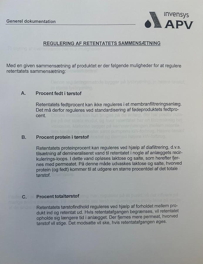 Used 2006 APV Invensys A/S UF- membrane plant