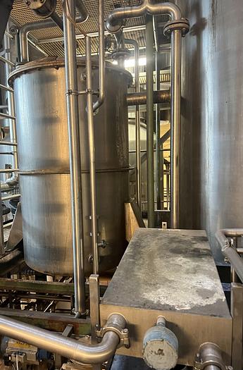 Used 1975 APV - ANHYDRO 4-step Falling-Film vacuum evaporator unit