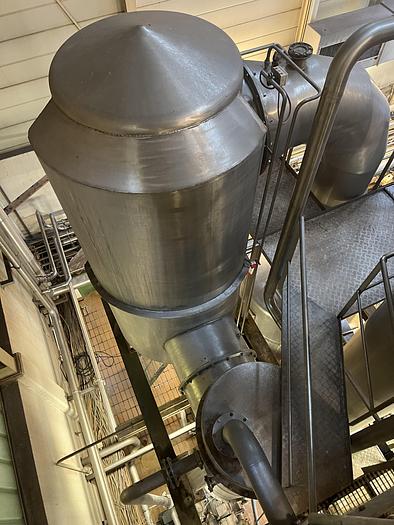 Used 1975 APV - ANHYDRO 4-step Falling-Film vacuum evaporator unit