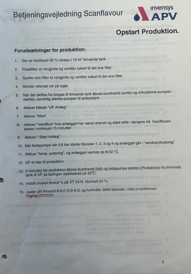 Used 2006 APV Invensys A/S UF- membrane plant