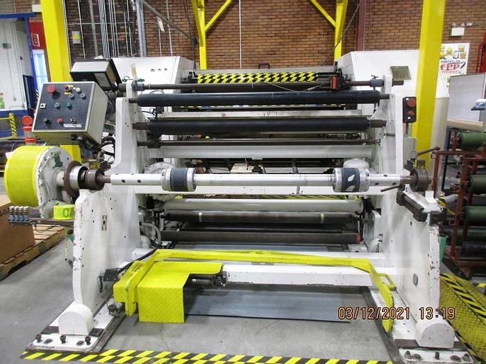 Used 60" ATLAS DUPLEX TURRET SLITTER REWINDER MODEL TS350
