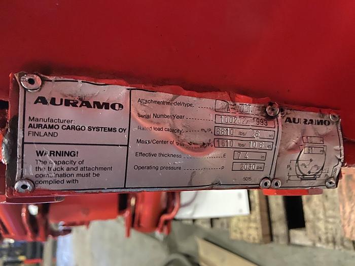 Used 52" BOLZONI-AURAMO PAPER ROLL CLAMP MODEL RA-300N