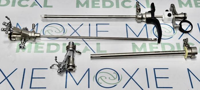 Used Stryker Resectoscope Urology Stainless Set with Forceps and Passive Elements 502-880-202