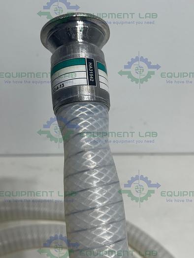 Used Sani-Tech  STHT-WR-1000 120" Silicone Hose w/ 1 1/2 Sanitary Fitting