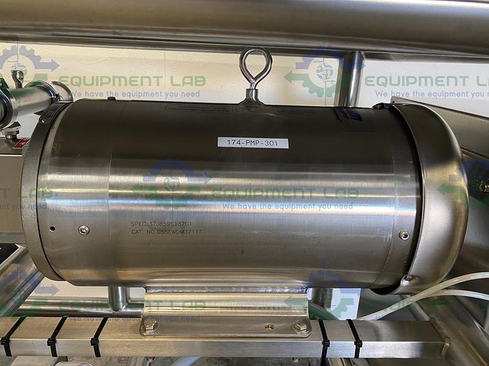 Used Fristam Powder Mixer/Emulsion Skid FS-3522 High Shear Emulsifier & FZX2100 Pump