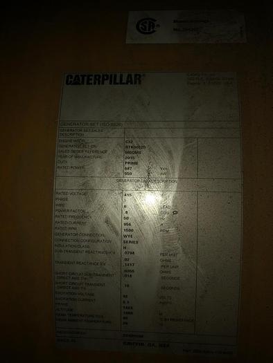 Caterpillar generators Marine Tier II with class certificates