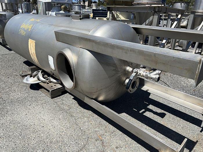 Used Tank, 425 Gallon, Stainless Steel, 55 PSI, DT/DB, Morfab #S744613
