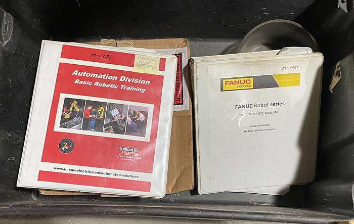 Used FANUC ARCMATE 120iC/10L MIG WELDING CELL WITH 2 AXIS 10' LONG DROP CENTER TRUNNION W/ROTARY CNC TABLE