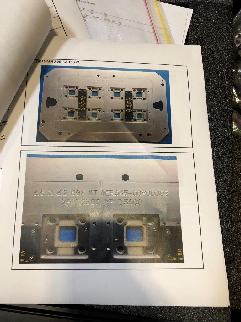 Used DELTA DE8000 6.8 x 6.2 eMGA Test Handler Change Kit