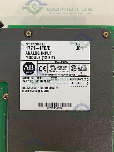 Allen Bradley 1771-IFE Series C PLC-5 Analog Input Module (12 BIT)
