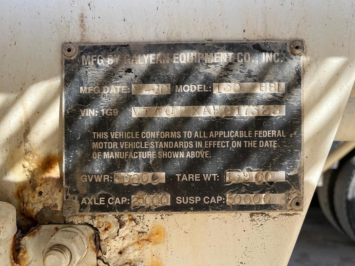 Used 2010 Galyean Vac Tank Trailer