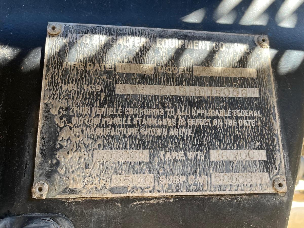 Used 2009 Galyean Vac Tank Trailer