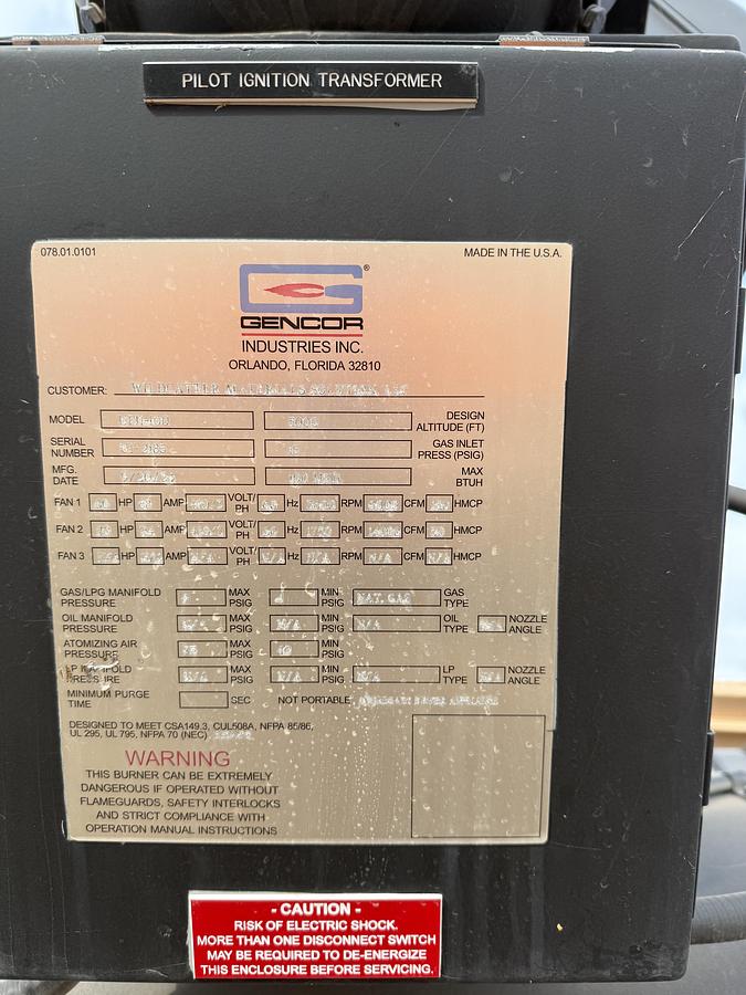 Used Barber-Greene Rotary Dryer and Baghouse