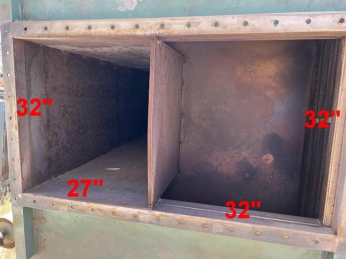Used Heat Exchanger, Air, 2,528 SF, 550 deg F, Cain Industries #S744457