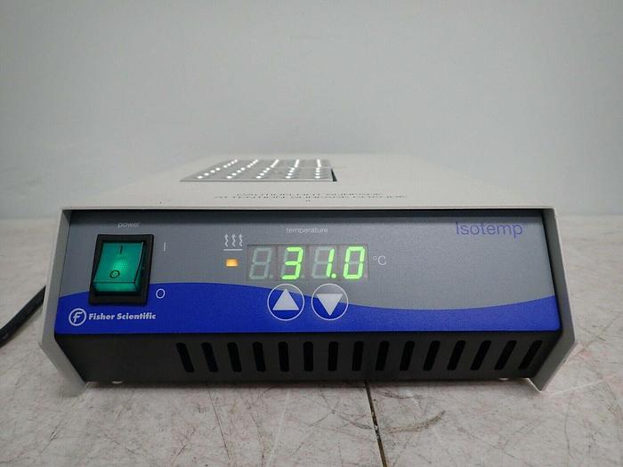Used Fisher Scientific 11-715-125D Model 2001 Isotemp Digital Dual Block Dry Heater