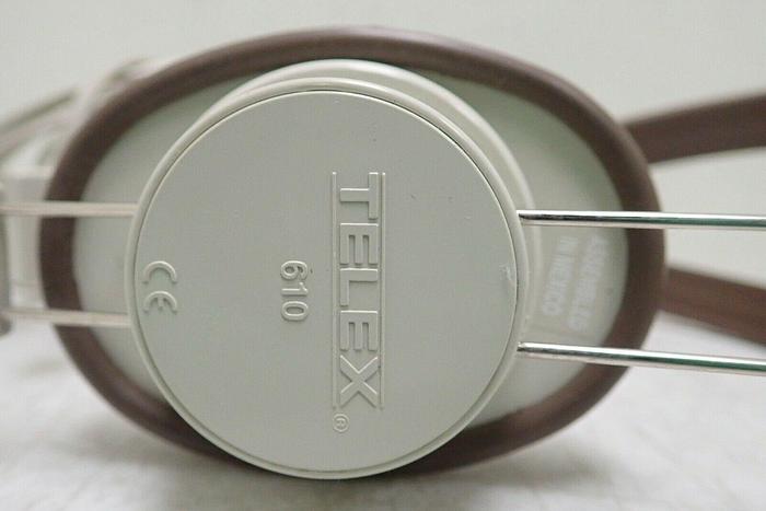 Used Lot of 19 Vintage Telex 610 Brown Headphones