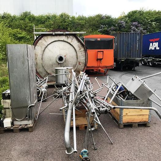 Used 2-step falling-film vacuum evaporator