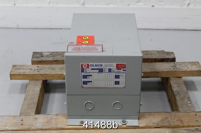 Used Olsun Electrics 3R Dry Type Transformer, 4 KVA #41488