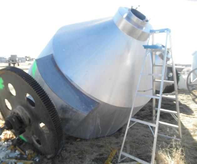 Used Mixer, Conical, 250 CF, 316 S/st, Slant Cone, 25 HP, #S741477
