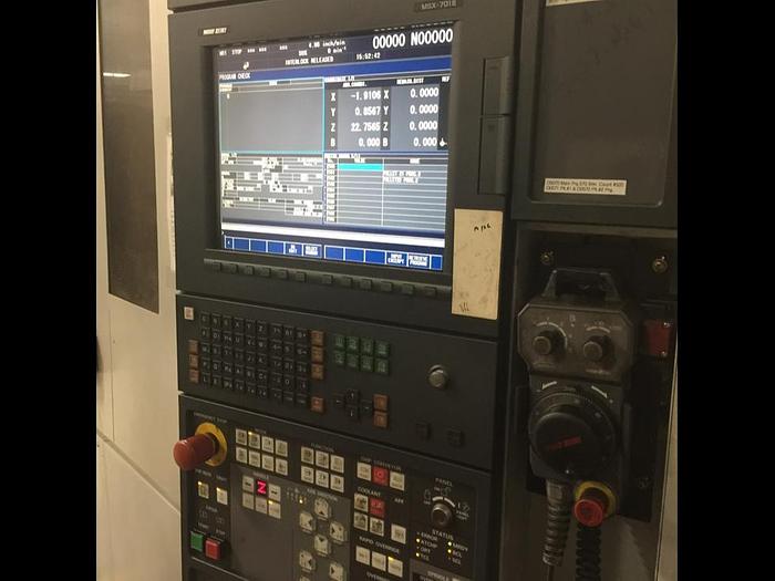 Used 28.7"X, 28.7"Y, 33.5"Z, MORI SEIKI, 2007, NH5000/40DCG, CNC HORIZONTAL MACHINING CENTER