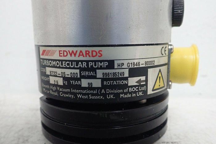 Used Edwards B722-05-000 HP Agilent G1946-80002 Vacuum Turbomolecular Pump