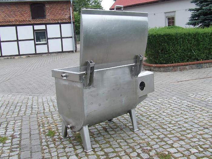 Usado Mezclador de hilo encamisado para calentar o enfriar un producto y una tapa superior