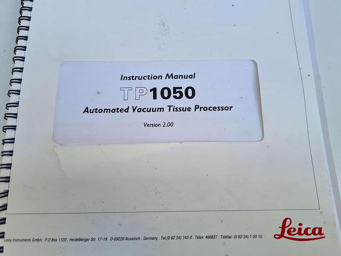 Used Leica TP1050 Tissue Processor