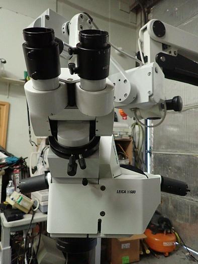 Used Leica Wild M680 Surgical Microscope System with Binocular Dual Heads