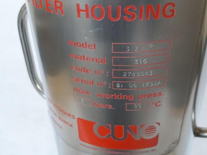 Überholt Durchlauffilter, Filtergehäuse, 3 ZW 2 Cuno, Edelstahl, gebraucht-Top