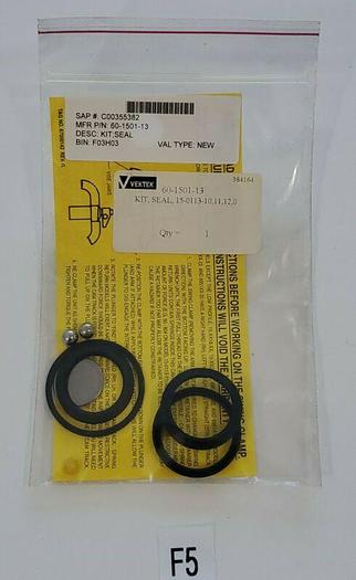 *NEW IN BAG* VEKTEK 60-1501-13 Seal Kit 15-0113-10,11,