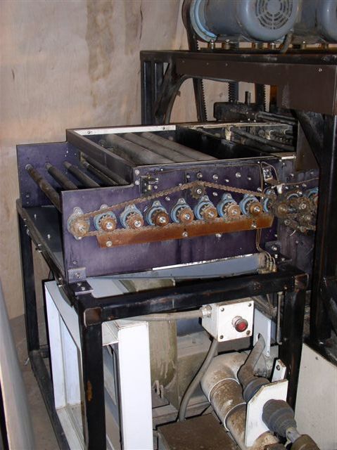 Used 24" MSC Model SSC24-4 Flat Part Deburring System; 4 Head; Dbl. Sided; Wheel / Brush; Wet; Mint; 1984