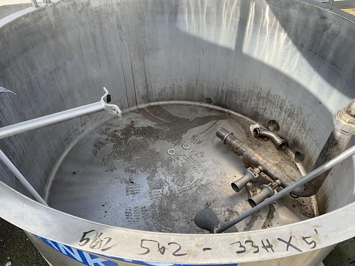 Used 400 Gallon Stainless Steel Mix Tank