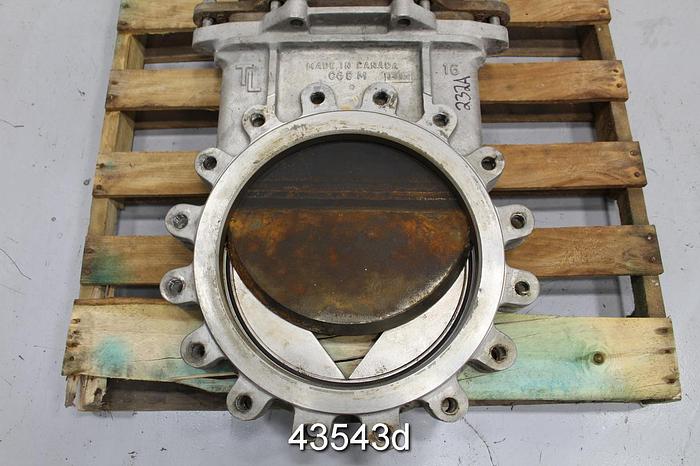 Used True Line 16" V-Port Hand Operated Knife Valve #43543