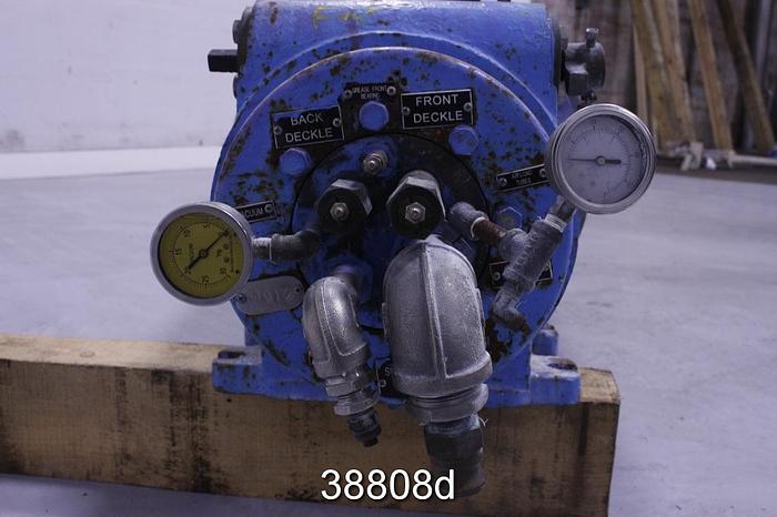 Used Suction Press Roll, Rubber Covered, 19.44 Diameter, 120.5" Drilled Face #38808