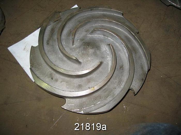Used Goulds 3196 Impeller, 8.25", 5-Vane, Casting No.: 56381 (For 1x2x10 Pump) #21819