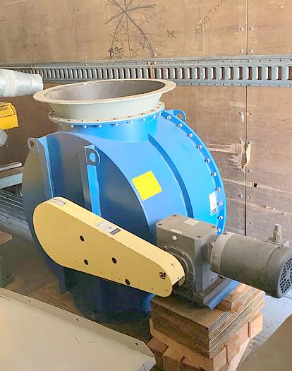 Used used Donaldson Torit 20 AN rotary valve, used 20” airlock Rubber tip feeder valve