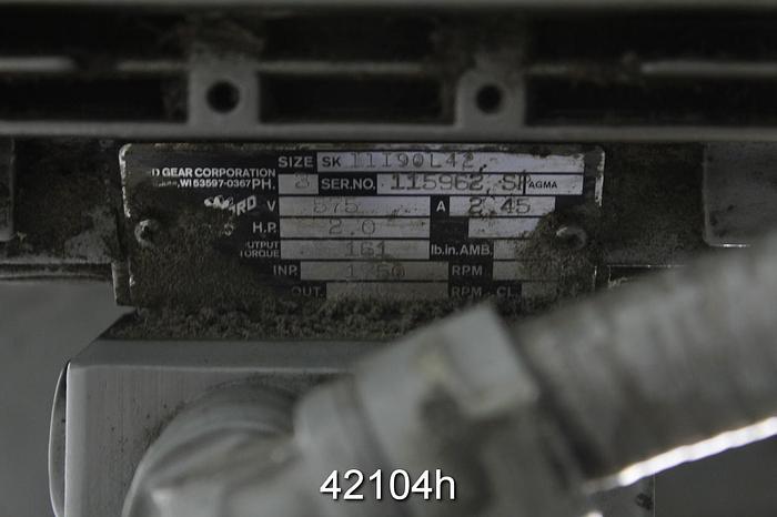 Used Menasha Corporation S200 Core Cutter, 128" Core Length, 3" Diameter Mandrill #42104