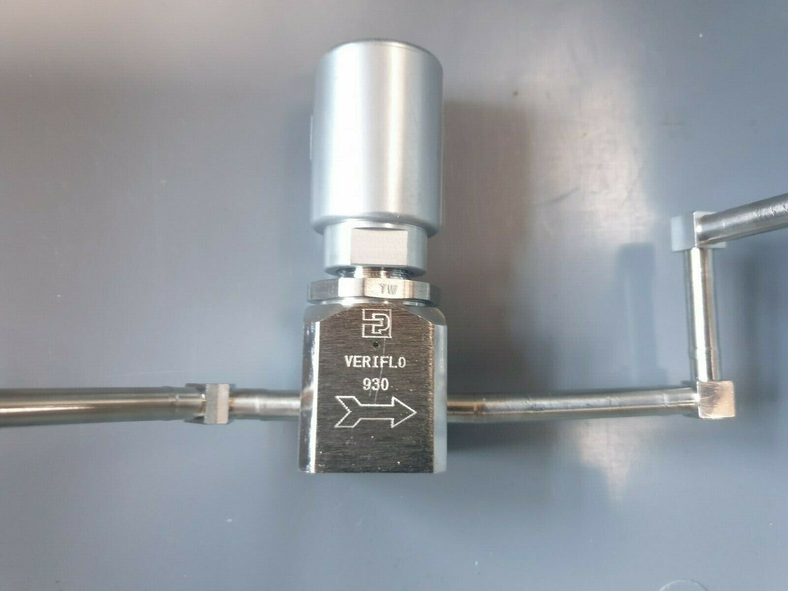 Used VERIFLO  45700207 316L Diaphragm Valve W/ FITTINGS (rbd2.1b5)