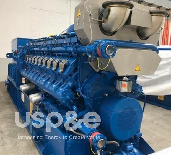 Used 2 MW 2018 New MWM TCG2020V20 Natural Gas Generator Sets