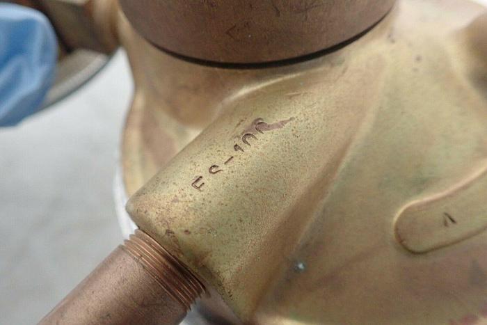 Used Fisher Scientific Company FS-100 CGA-580 Double Gauge Regulator