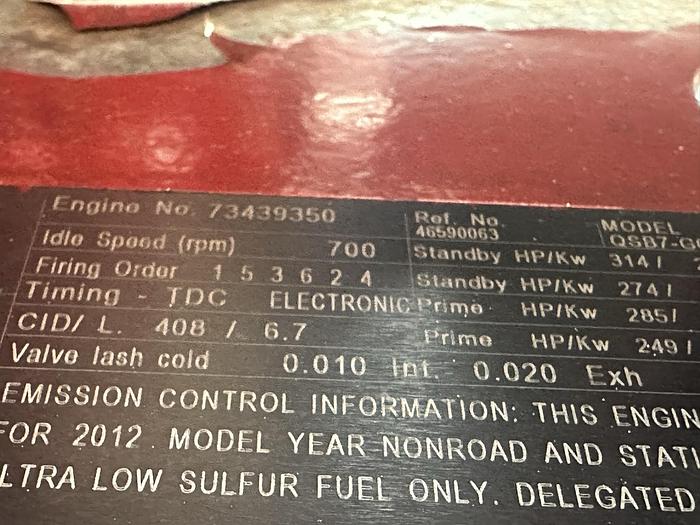 Used Used Doosan G150 Rental Grade Diesel Generator, 6670 Hrs, EPA Tier 4i, 123 KW