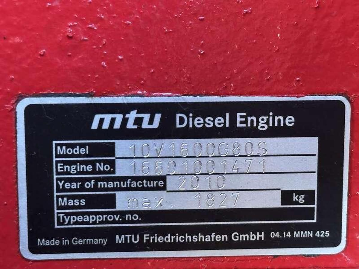 Used Used MTU DS00500 10V1600G80S Diesel Generator, 585 Hrs, EPA Tier 2  500 kW