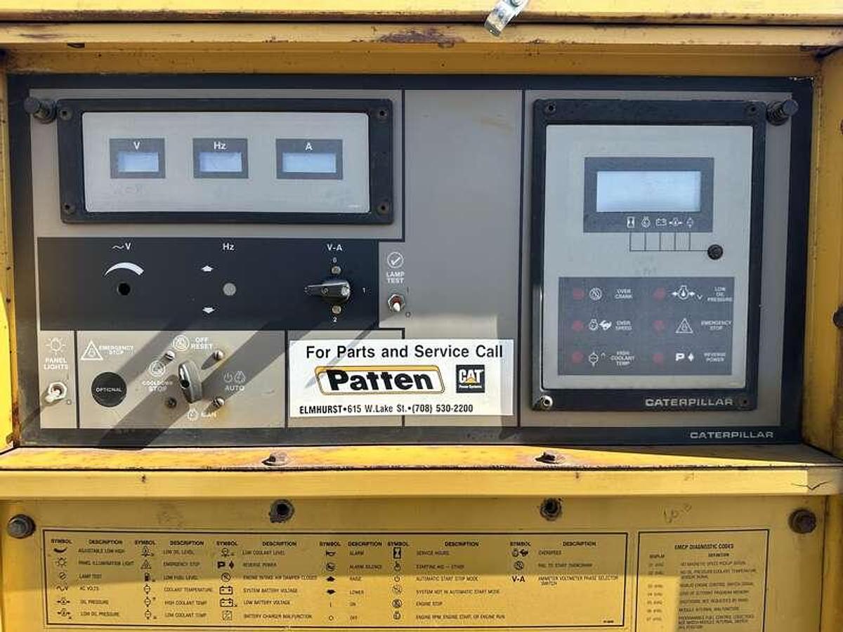 Used Used Caterpillar 3306B Diesel Generator, 1102 Hrs 250 kW