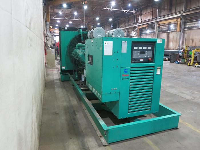 Used Used Cummins DFLC KTA50-G3 Diesel Generator, 400 Hrs, 1250 KW