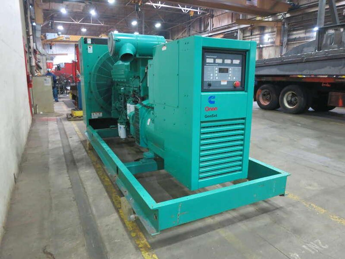 Used Cummins DFEC KTA19-G3 NR2 Diesel Generator, 2323 Hrs 450 kW