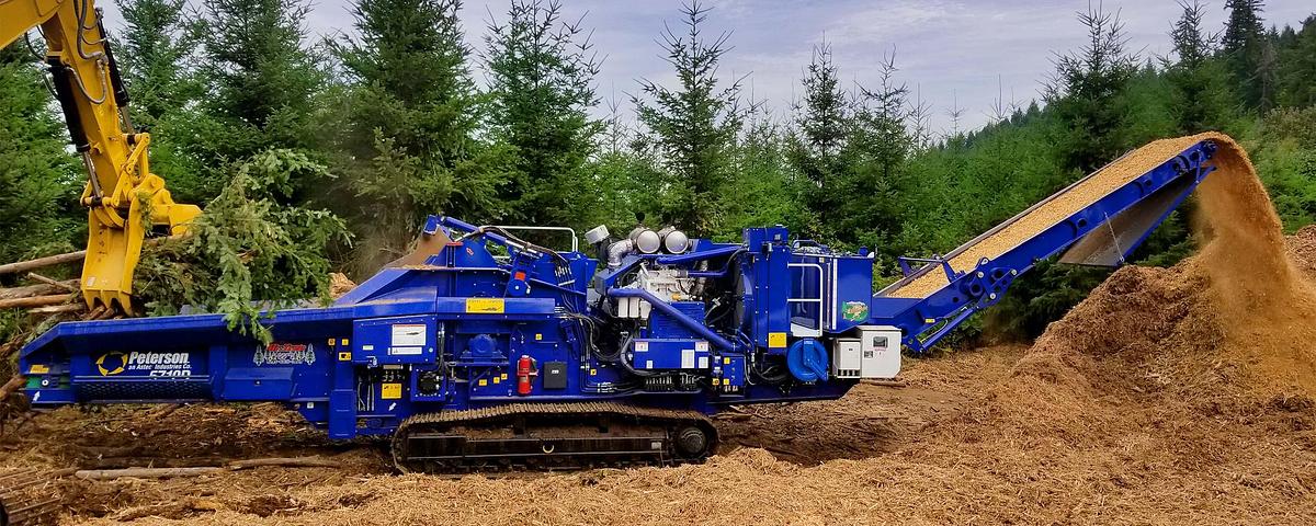 Used  2018 Peterson 5710D Horizontal Grinder - Low Hours, High Capacity