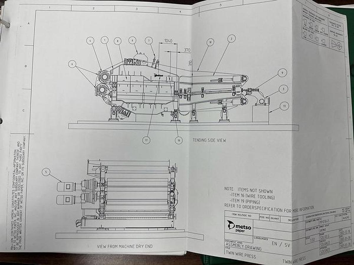 Used 2003 METSO SEW-TMP/TWP31
