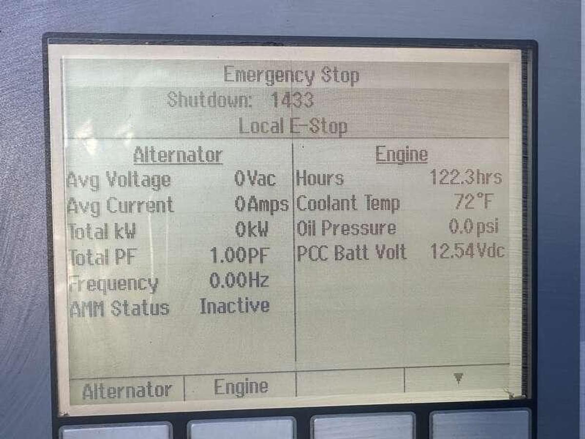 Used Used Cummins GFBC GTA855-G3 Natural Gas Generator, 124 Hrs 250 kW