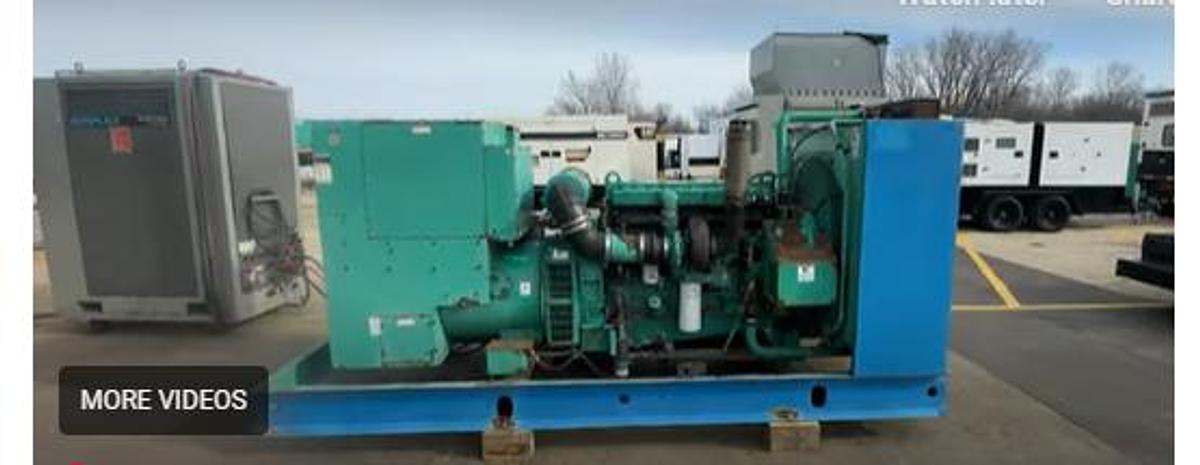 Used Used Cummins DFAC LTA10-G1 Diesel Generator, 517 Hrs  250 kW